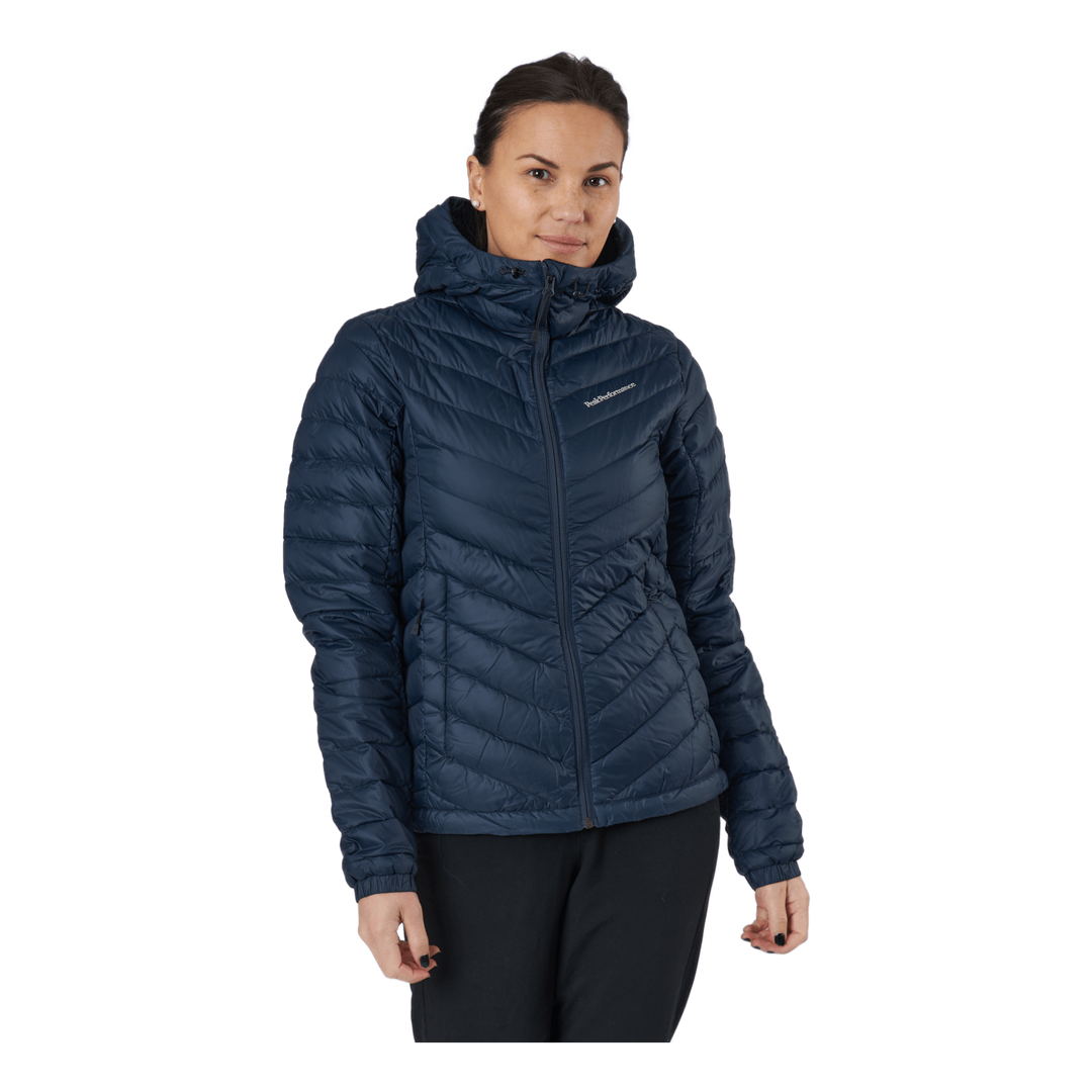 W Frost Down Hood Jacket Blue Shadow