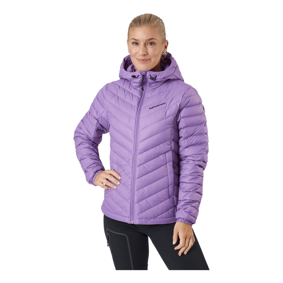 W Frost Down Hood Jacket Action Lilac
