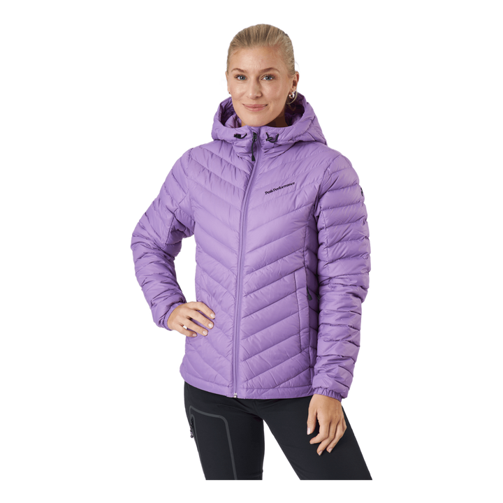 W Frost Down Hood Jacket Action Lilac