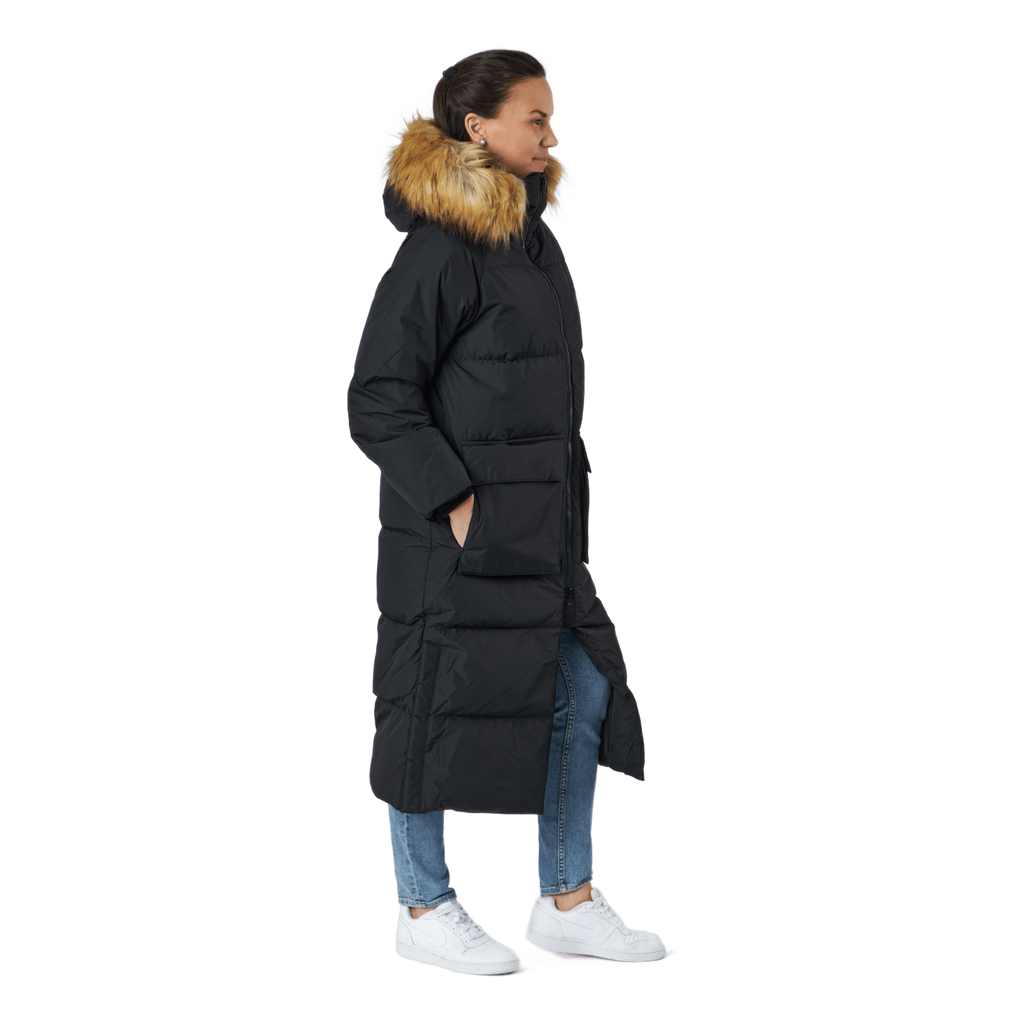 W. Loose Fur Hood Coat