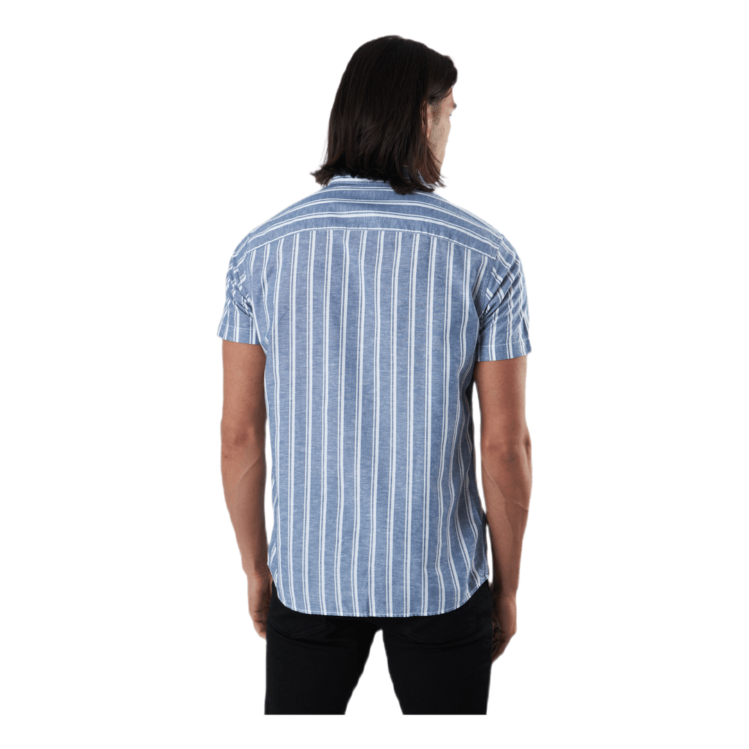 Summer Stripe Shirt S/s Blå