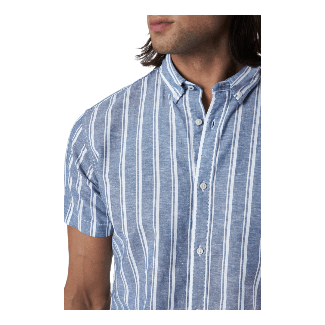 Summer Stripe Shirt S/s Blå