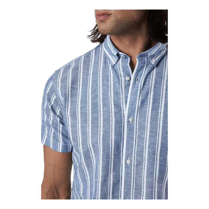 Summer Stripe Shirt S/s Blå