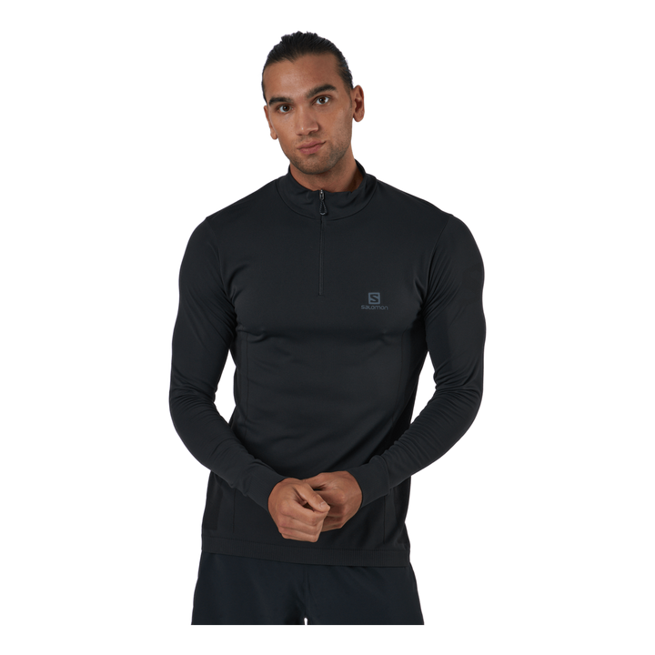 Explore Seamless Half Zip Black