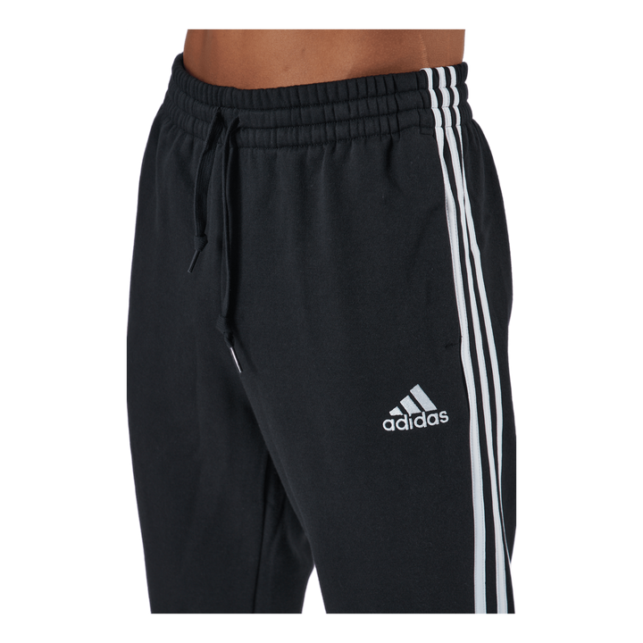 Essentials Tapered Cuff 3 Stripes Pants Black / White