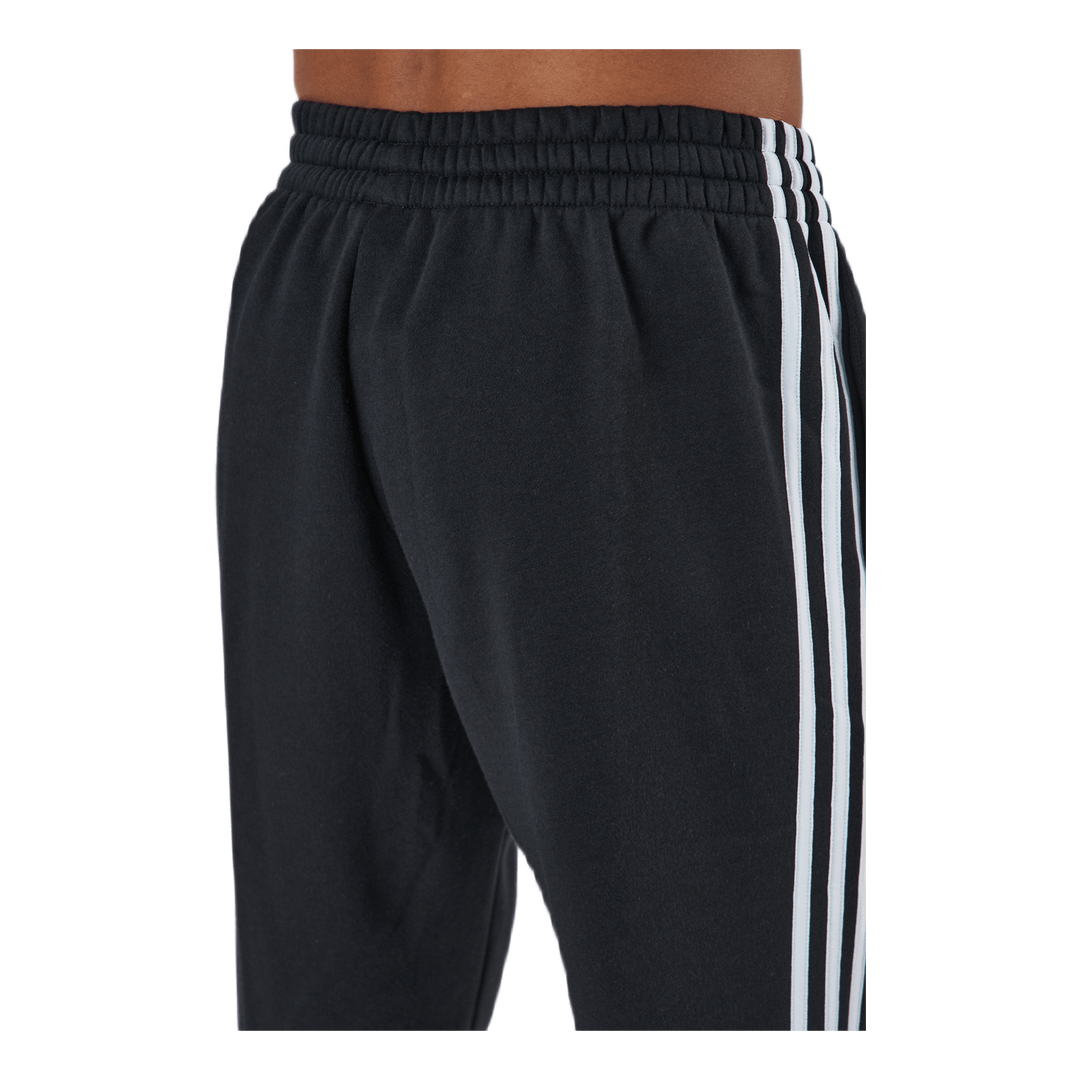 Essentials Tapered Cuff 3 Stripes Pants Black / White