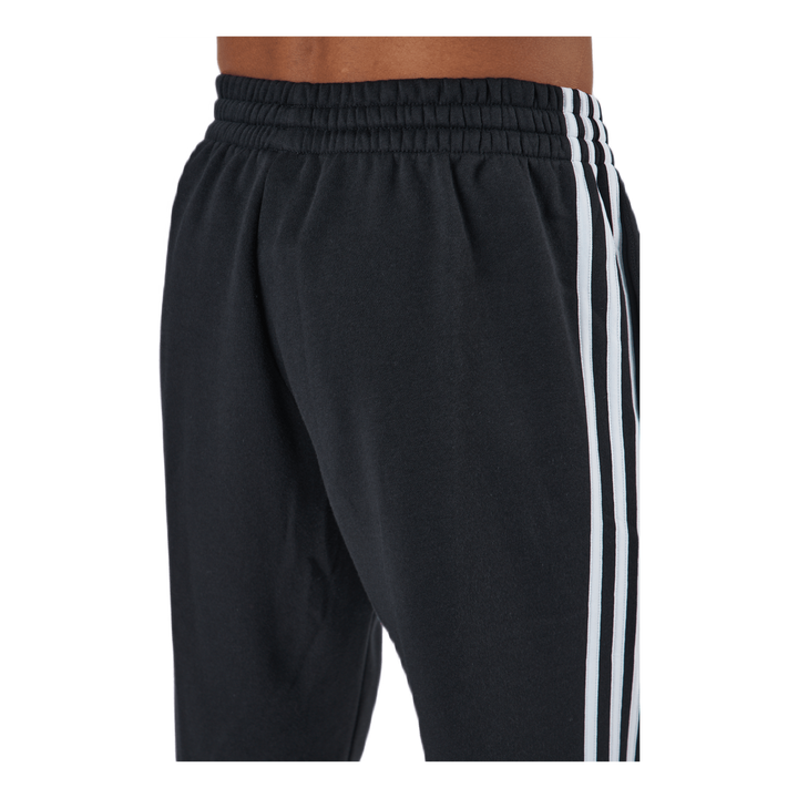 Essentials Tapered Cuff 3 Stripes Pants Black / White