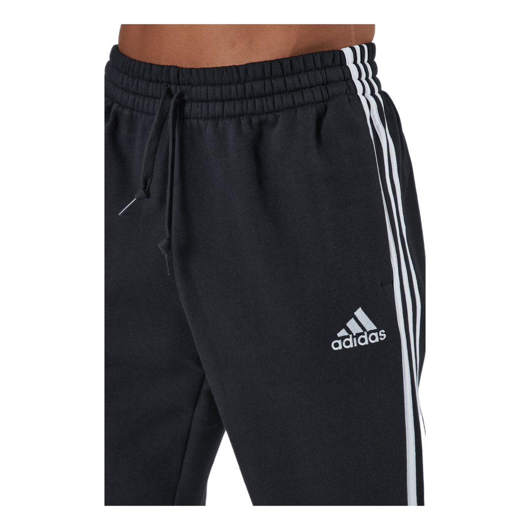 Essentials Tapered Cuff 3 Stripes Pants Black / White