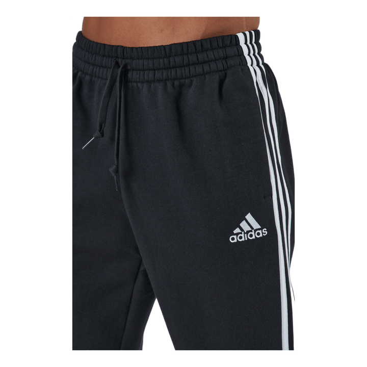 Essentials Tapered Cuff 3 Stripes Pants Black / White