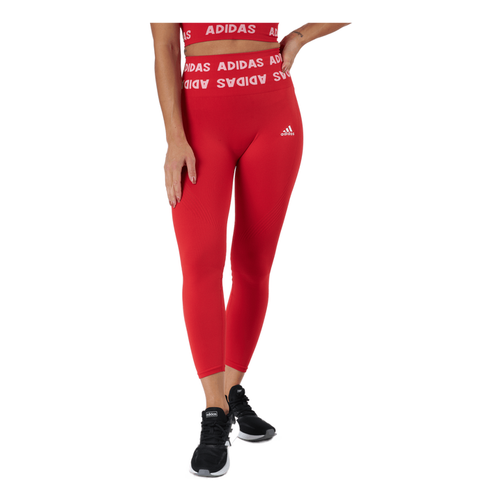 Training Branded Aeroknit 7/8 High Rise Tight Vivid Red