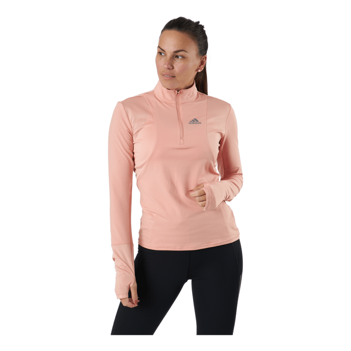 Adidas Own The Run 1/2 Zip Women Ambient Blush