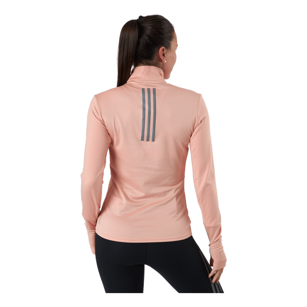 Adidas Own The Run 1/2 Zip Women Ambient Blush