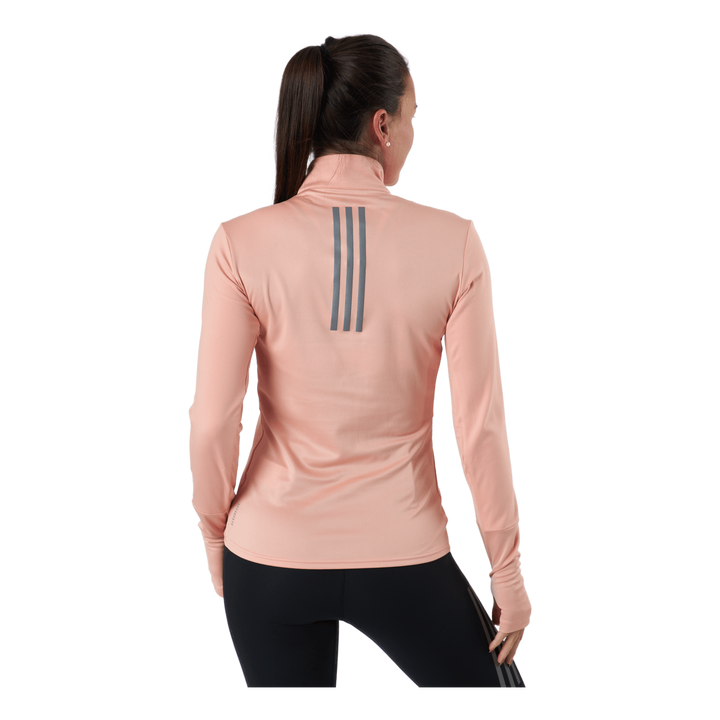 Adidas Own The Run 1/2 Zip Women Ambient Blush