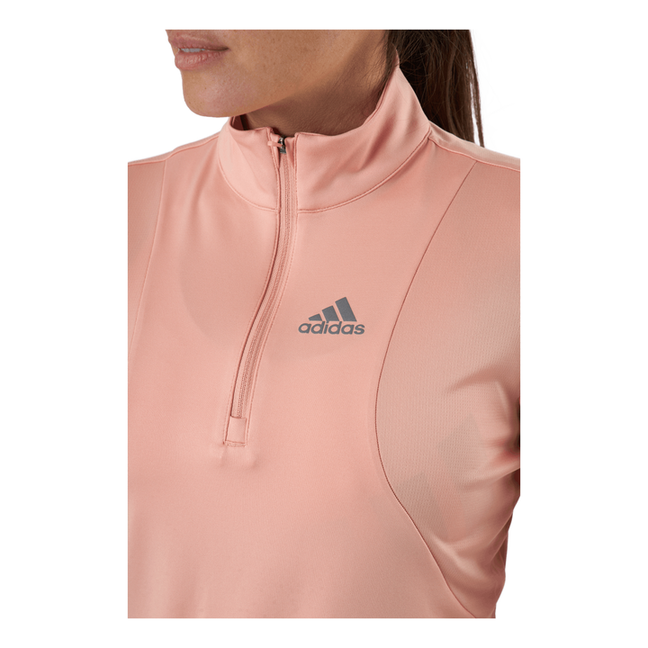 Adidas Own The Run 1/2 Zip Women Ambient Blush