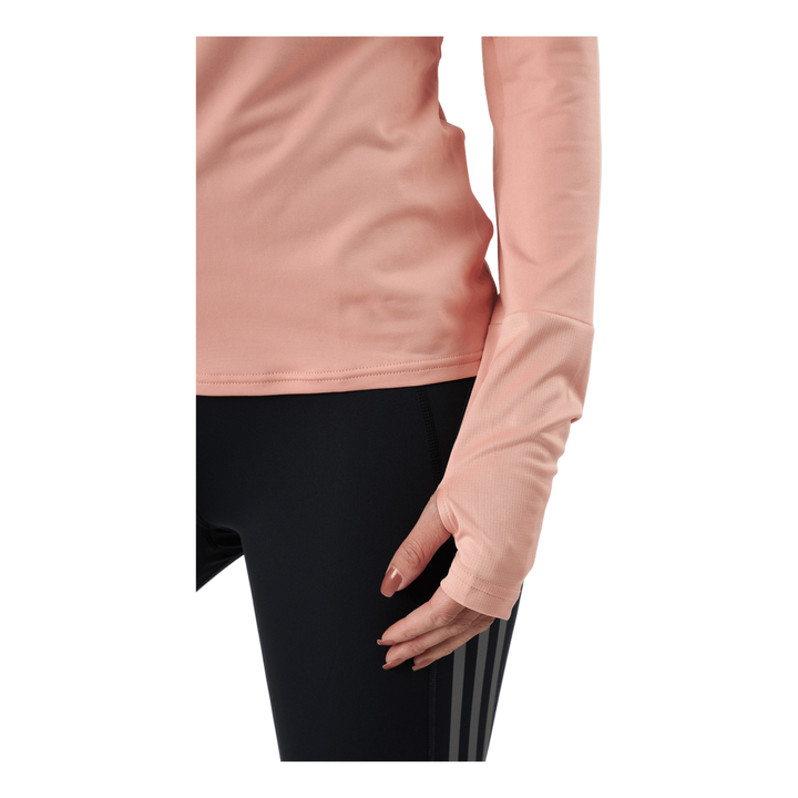 Adidas Own The Run 1/2 Zip Women Ambient Blush