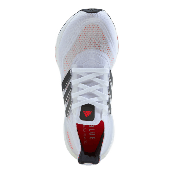 Ultraboost 21 Cloud White / Core Black / Solar Red