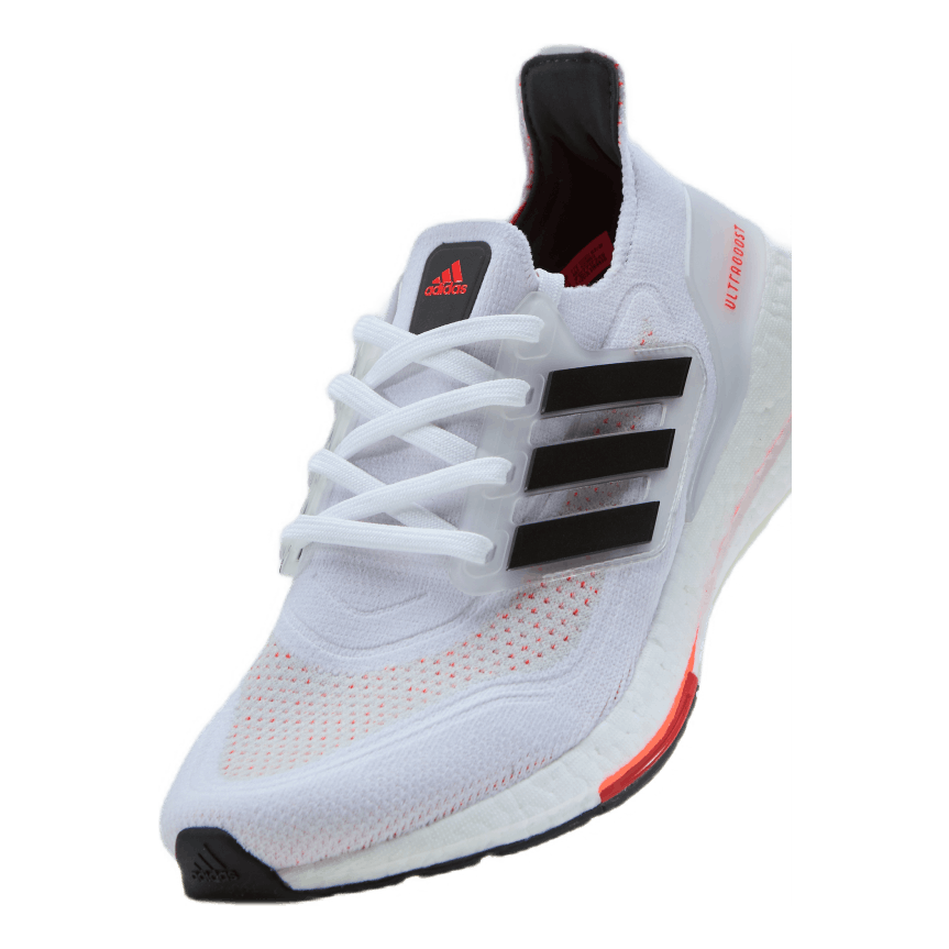 Ultraboost 21 Cloud White / Core Black / Solar Red