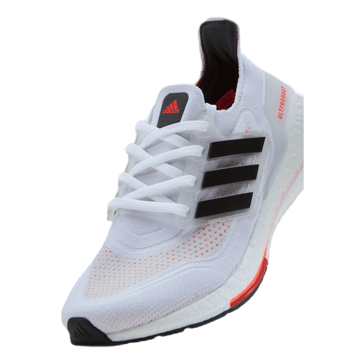 Ultraboost 21 Cloud White / Core Black / Solar Red