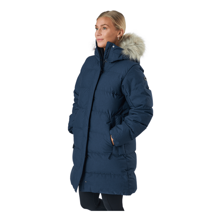 W Blossom Puffy Parka Navy