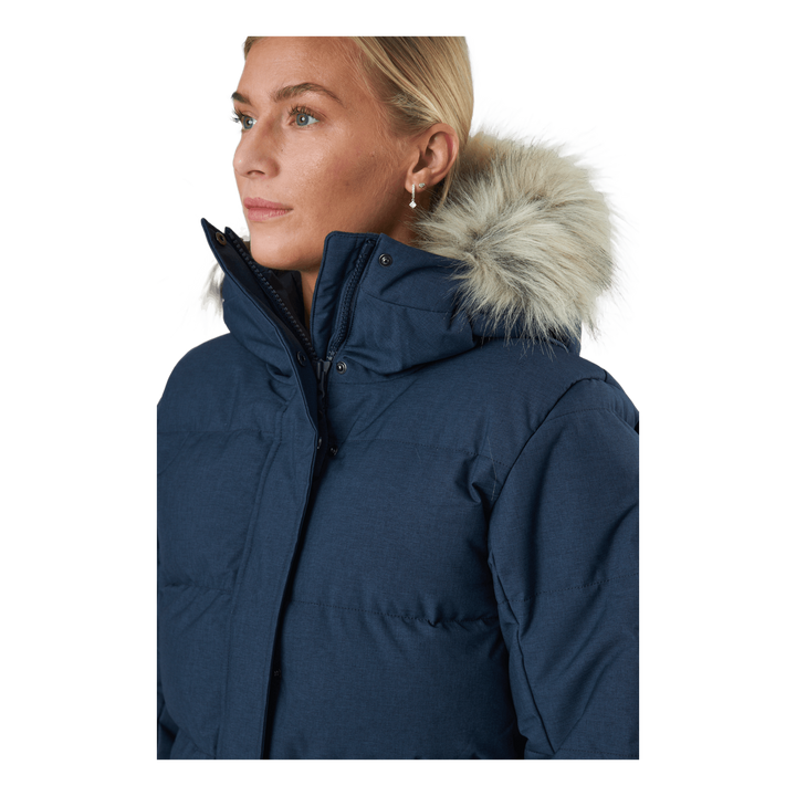 W Blossom Puffy Parka Navy