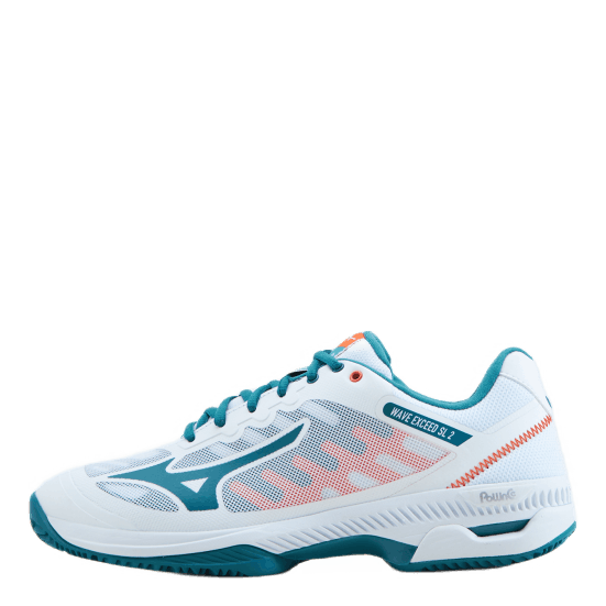 Mizuno Wave Exceed Sl 2 Cc White Harbor Blue Firecrac Sportamore