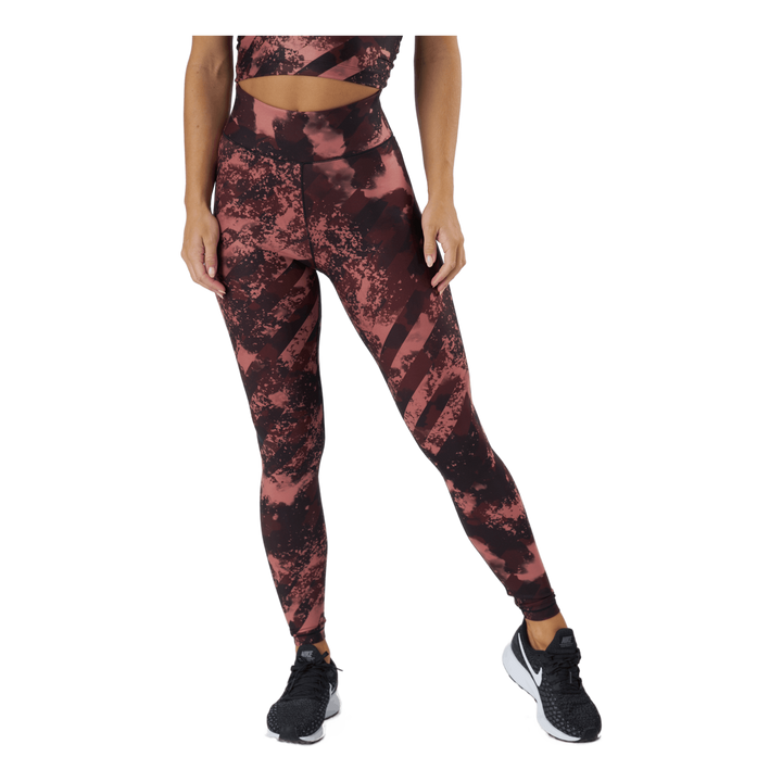 Printed Sport Tights Boost Red