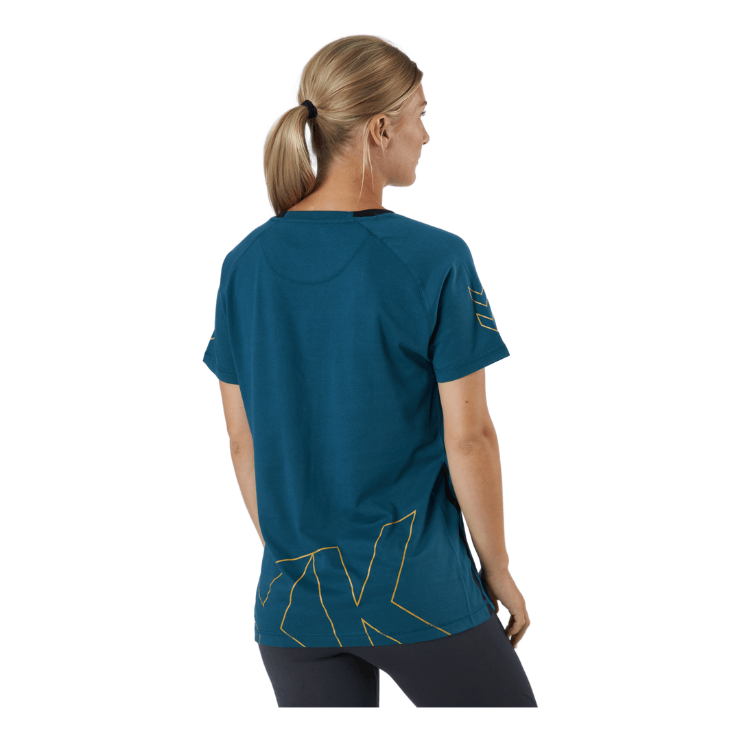 Hmlcima Xk T-shirt S/s Woman Blue Coral