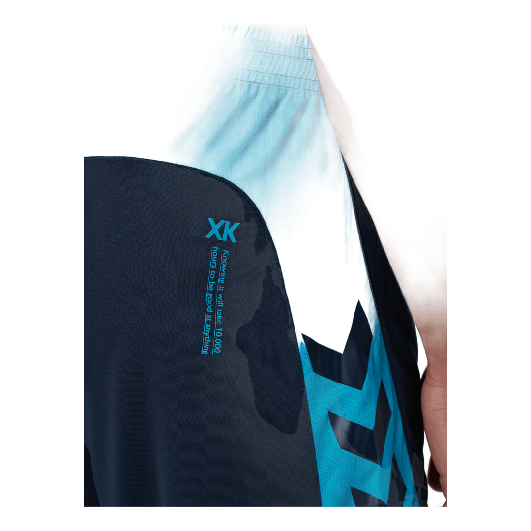 Hmlaction Poly Shorts Black Iris/atomic Blue