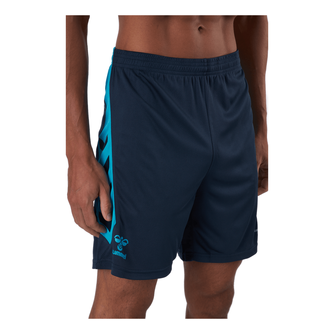 Hmlaction Poly Shorts Black Iris/atomic Blue