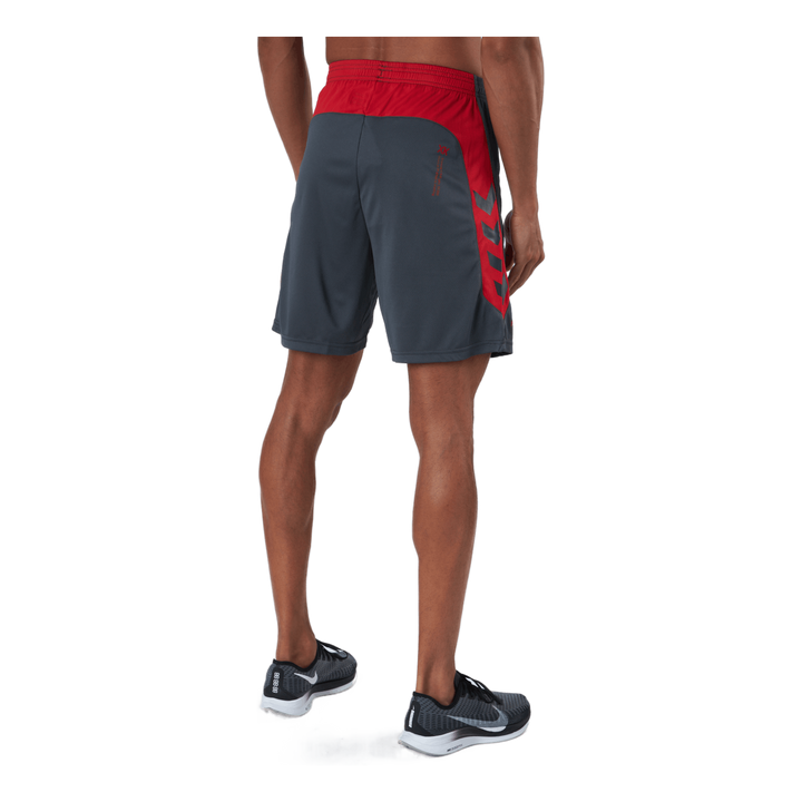 Hmlaction Poly Shorts Ebony/flame Scarlet