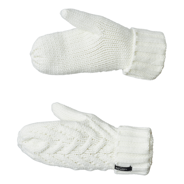 Knot Mittens Offwhite