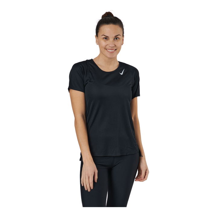 Dri-FIT Race Women's Short-Sleeve Running Top BLACK/REFLECTIVE SILV