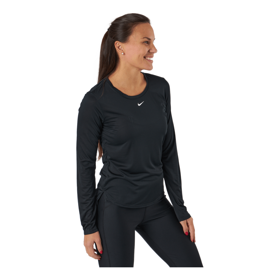 Dri-FIT One Women's Standard Fit Long-Sleeve Top BLACK/WHITE