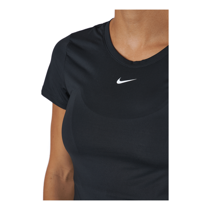 Dri-FIT One Women's Slim Fit Short-Sleeve Top BLACK/WHITE