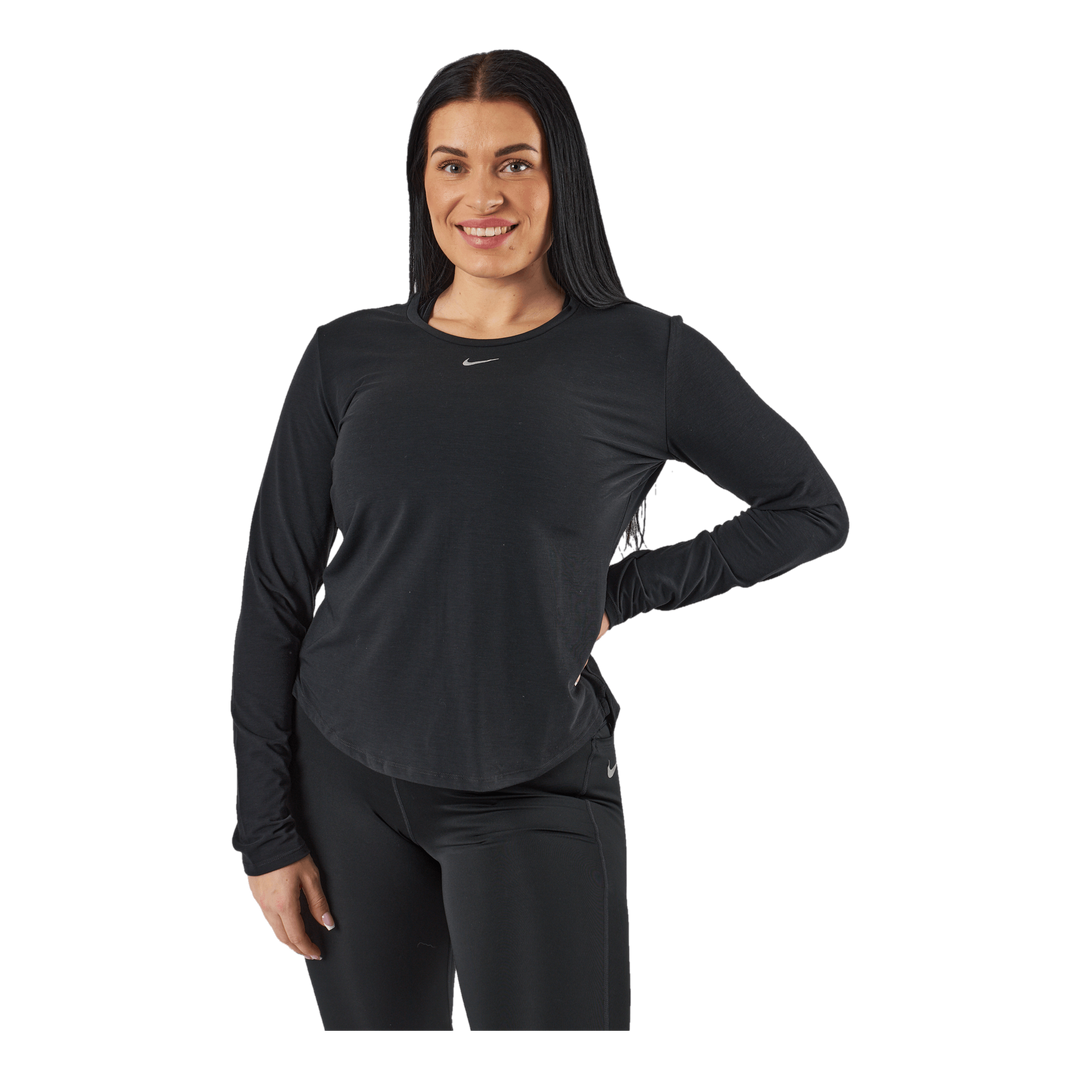 Dri-FIT One Luxe Women's Standard Fit Long-Sleeve Top BLACK/REFLECTIVE SILV