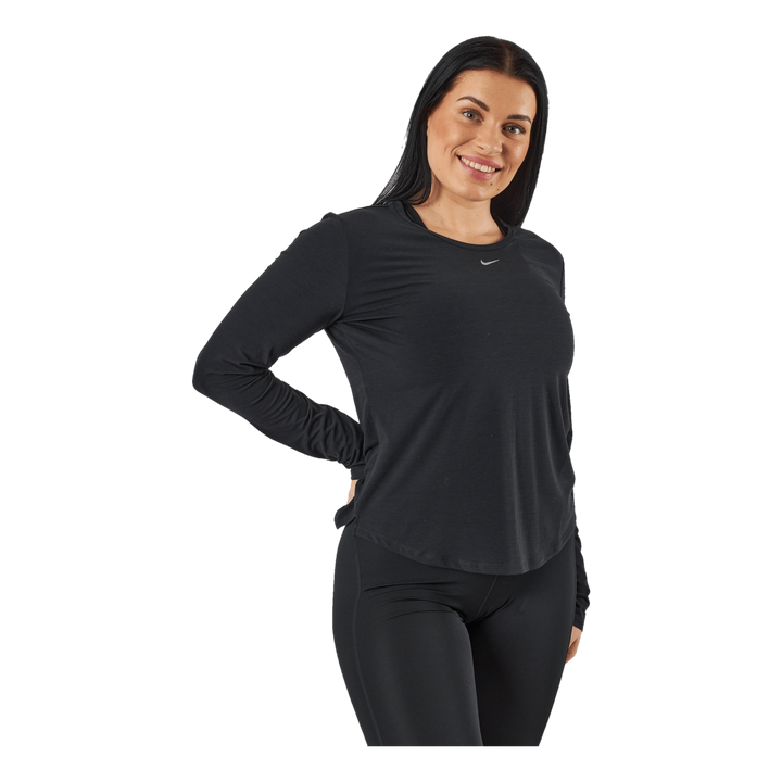 Dri-FIT One Luxe Women's Standard Fit Long-Sleeve Top BLACK/REFLECTIVE SILV