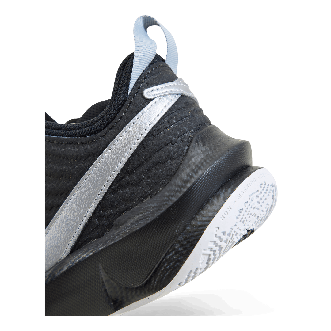 Team Hustle D 10 Big Kids' Basketball Shoes BLACK/METALLIC SILVER-VOLT-WHITE