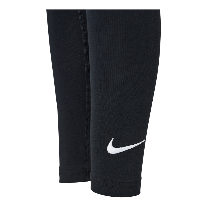 Sportswear Favorites Big Kids' (Girls') Swoosh Leggings BLACK/WHITE