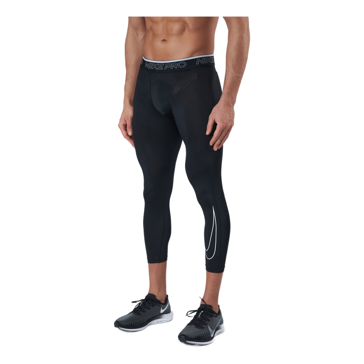 Nike Pro Dri-FIT Men's 3/4 Tights BLACK/WHITE