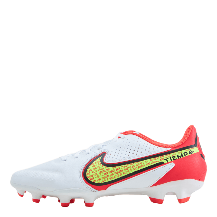 Tiempo Legend 9 Academy Fg/mg  White/volt-bright Crimson