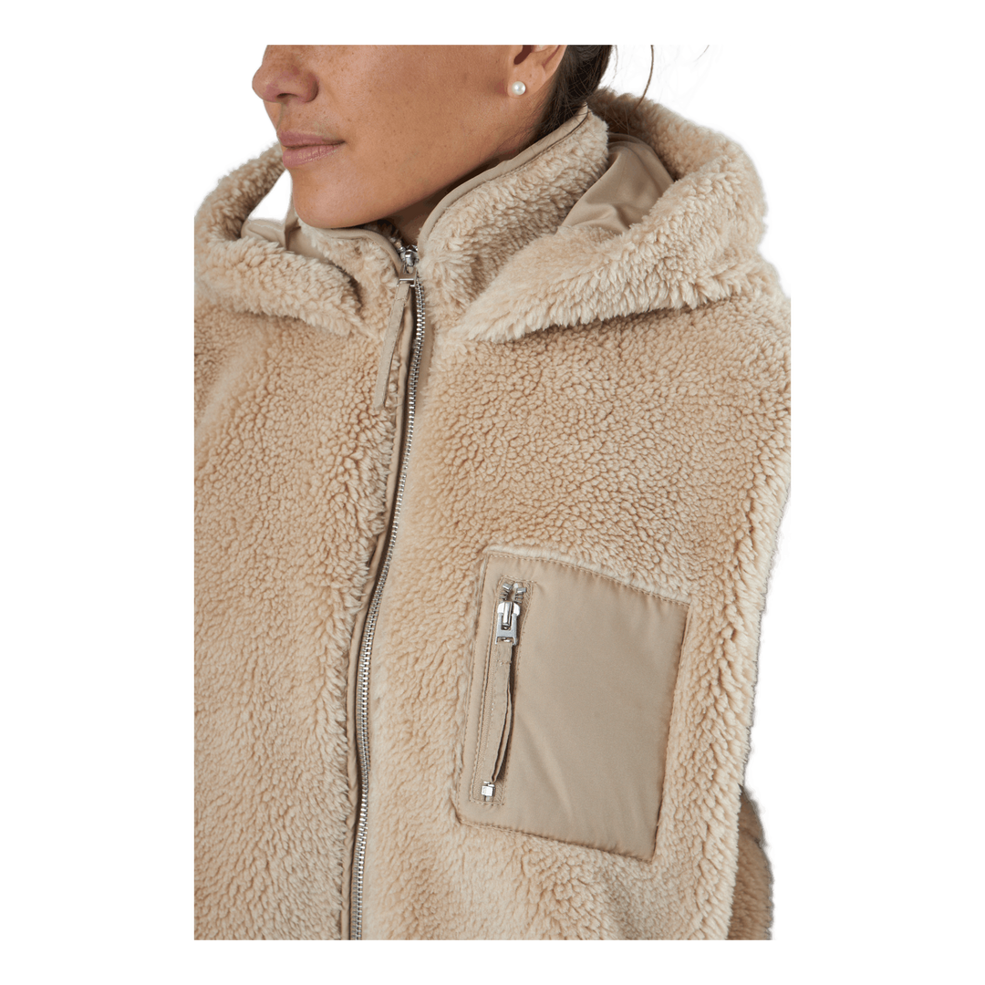 ONLY Damen Kurzmantel ONLSascha Life Sherpa Jacket lange Plüschjacke mit Kapuze 15230461 Cuban Sand XS/S ONLY Damen Kurzmantel ONLSascha Life Sherpa Jacket lange Plüschjacke mit Kapuze 15230461 Cuban Sand XS/S