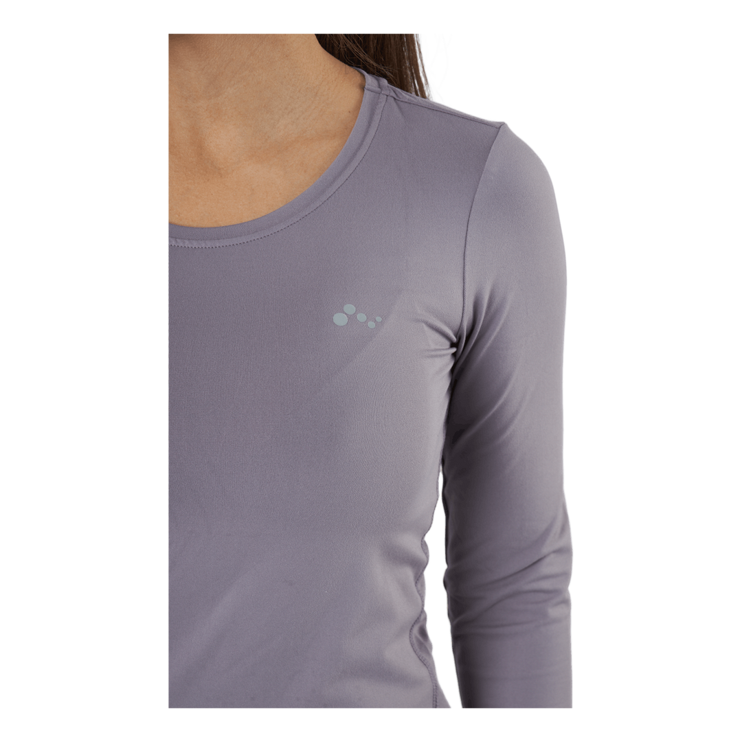 Onpclarisa Ls Training Tee Gray Ridge