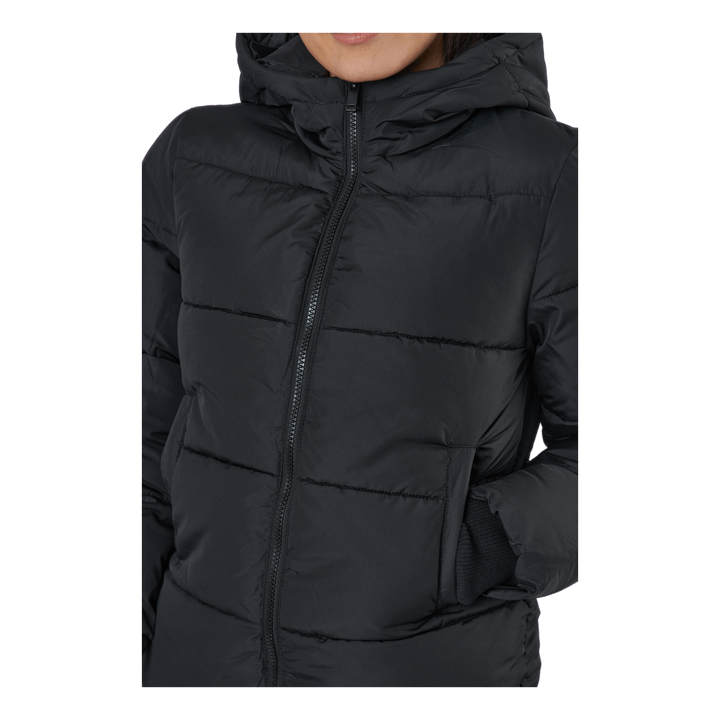 Pcbee New Short  Puffer Jacket Black