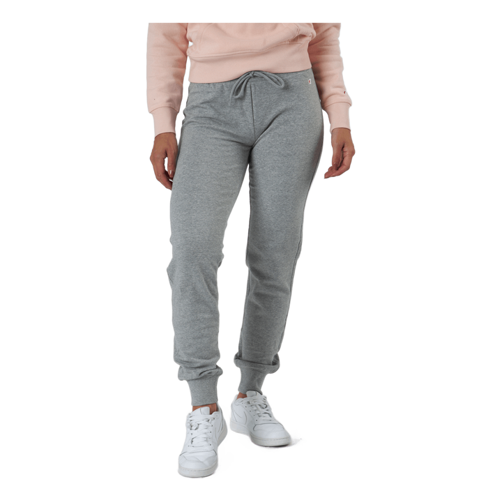 Rib Cuff Pants Gray Melange Light