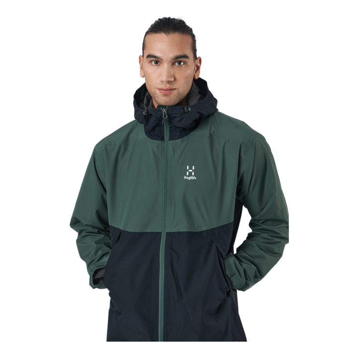 Mila Rain Jacket Fjell Green/true Black