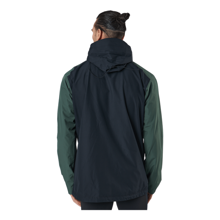 Mila Rain Jacket Fjell Green/true Black