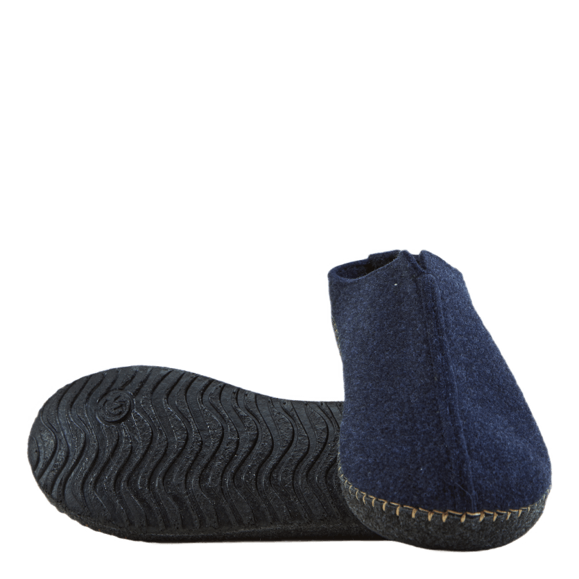 Seleigh Unisex Felt Slipper Navy Blazer