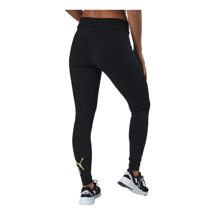 Ess+ Metallic Leggings Puma Black-gold