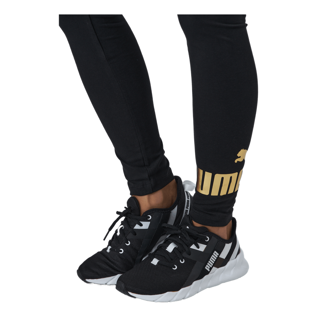 Puma Ess+ Metallic Leggings Puma Black-gold – - Main Image
