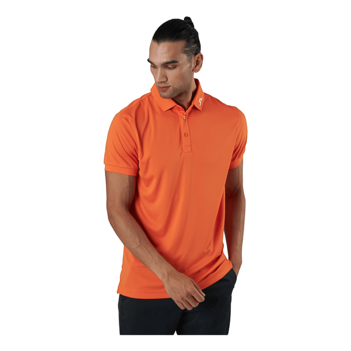 Tour Tech Reg Fit Golf Polo Lava Orange